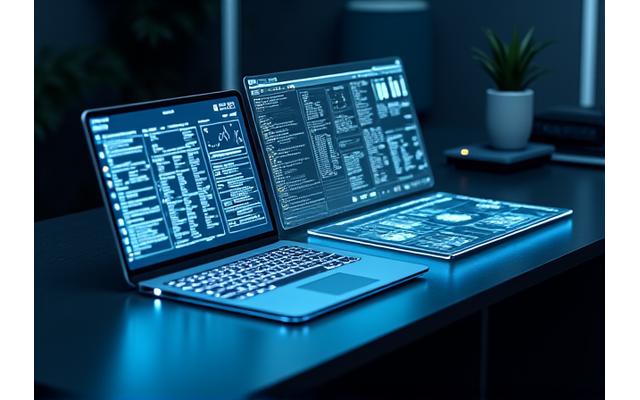 Interface utilisateur d'une application LegalTech affichant des analyses de contrats et des données juridiques, symbolisant l'efficacité numérique.