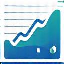 Icône stylisée d'un tableau de bord avec des graphiques et indicateurs clés de performance (KPI), symbolisant le suivi et l'analyse stratégique.