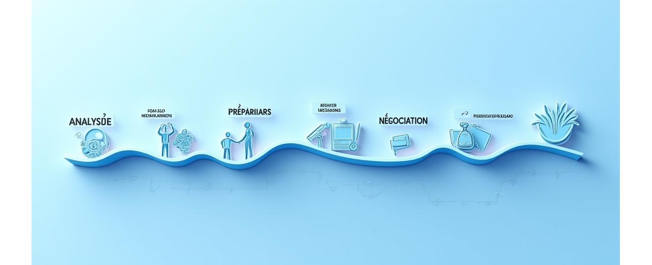 Timeline visuelle du processus de médiation